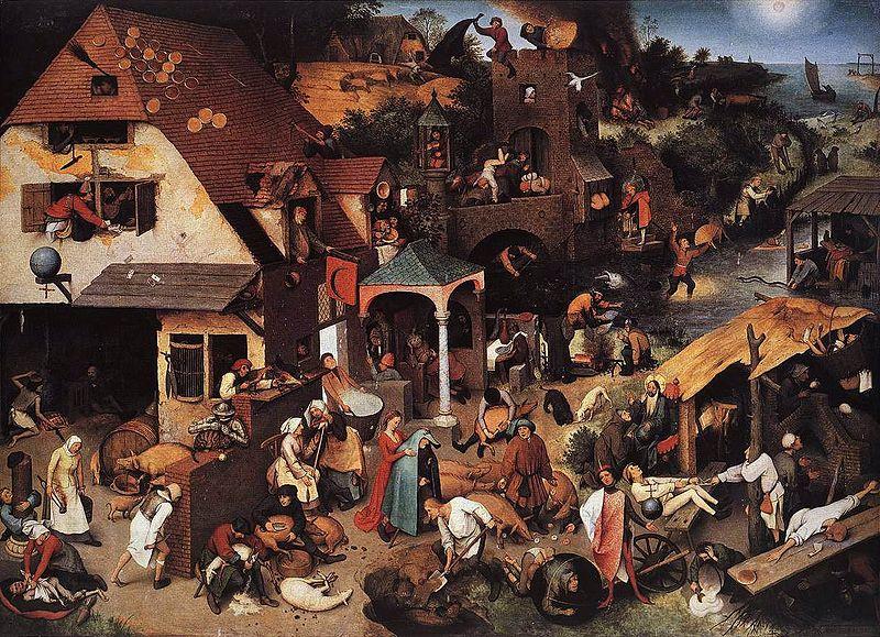 Pieter Bruegel the Elder Netherlandish Proverbs China oil painting art
